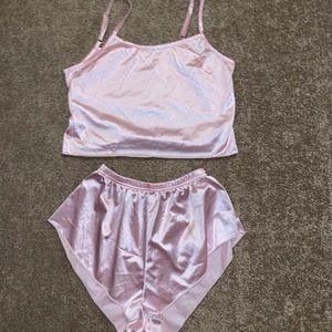 Pink Silk PJ's